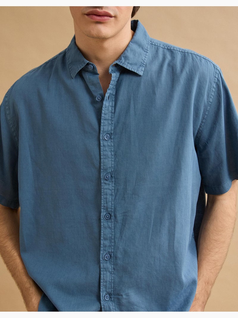 Camicia di lino, MO Fashion Blu - Kiabi