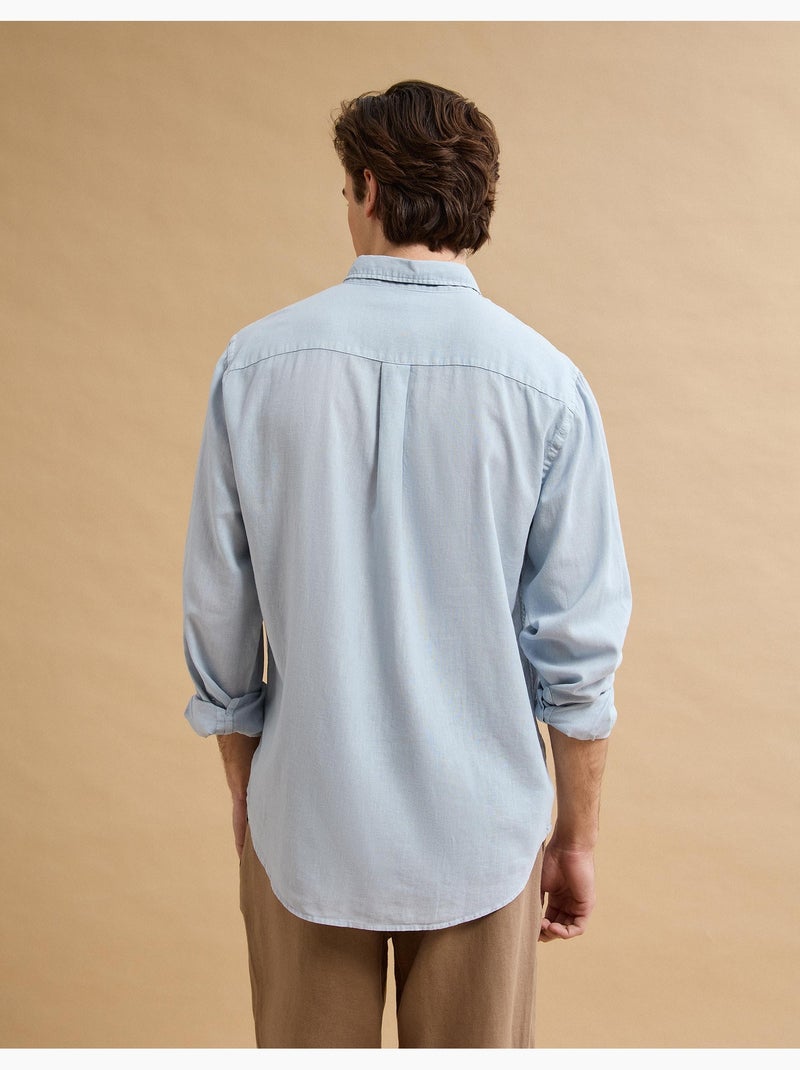 Camicia di lino, MO Fashion Blu - Kiabi
