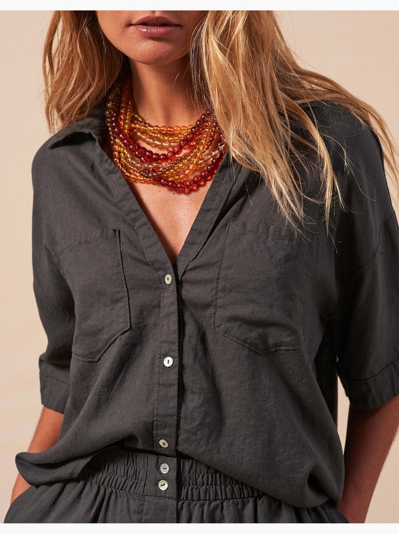 Camicia di lino, MO Fashion Grigio - Kiabi