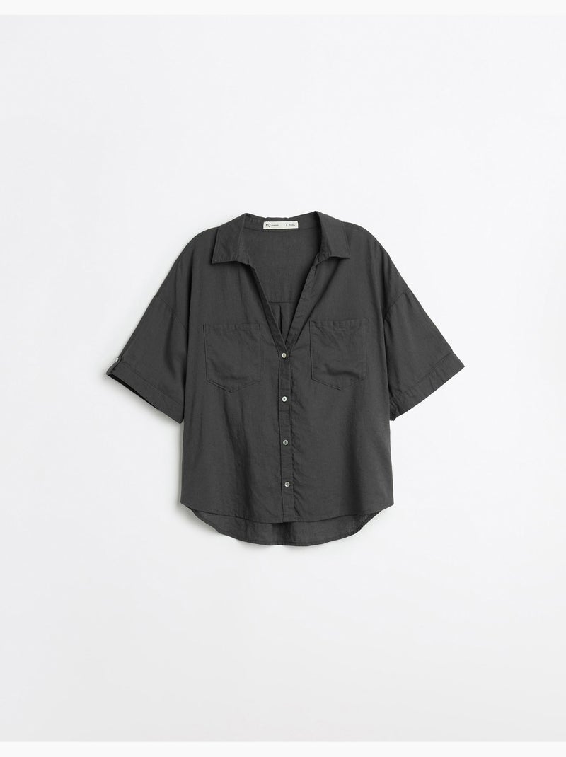 Camicia di lino, MO Fashion Grigio - Kiabi