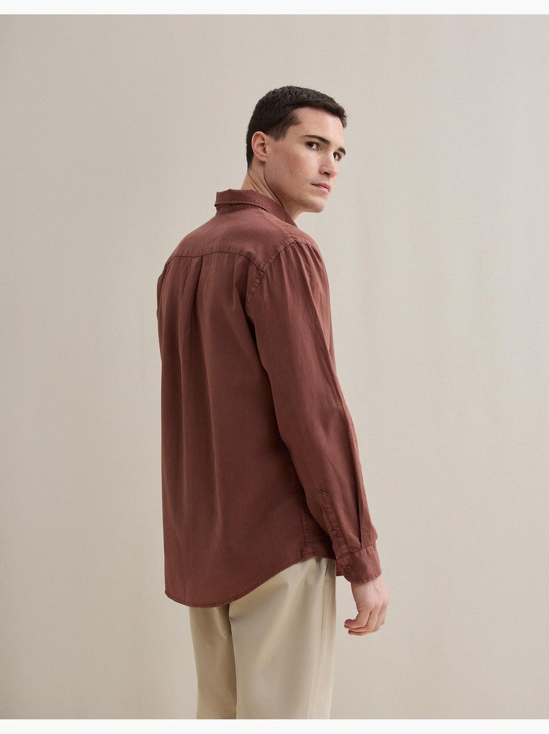 Camicia di lino, MO Fashion Marrone - Kiabi