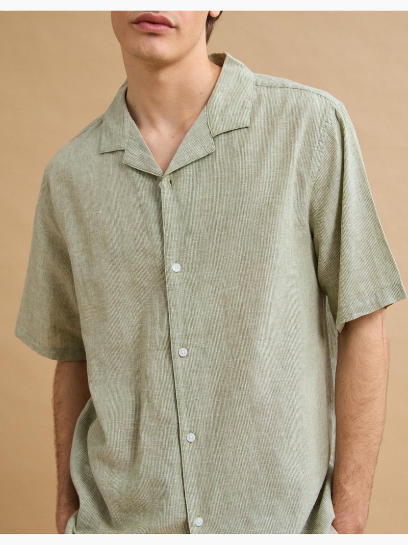 Camicia di lino, MO Fashion Verde - Kiabi
