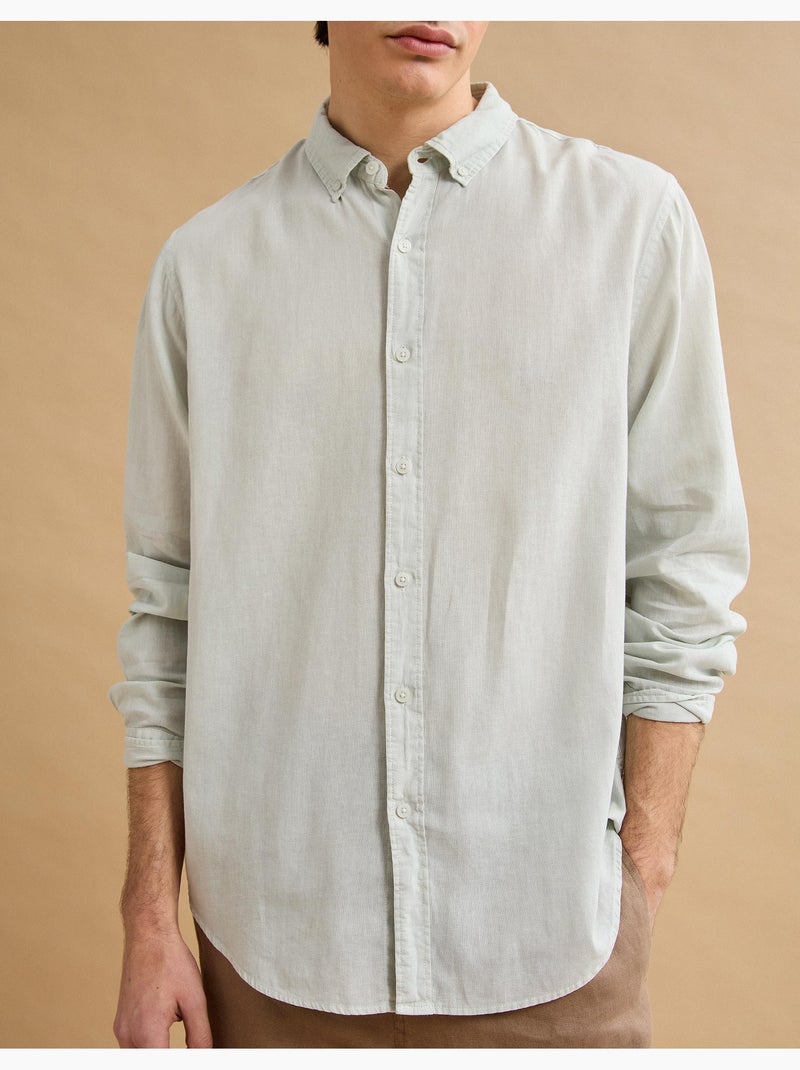 Camicia di lino, MO Fashion Verde - Kiabi