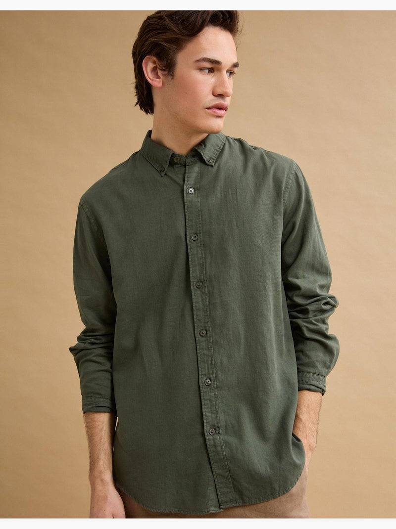 Camicia di lino, MO Fashion Verde - Kiabi