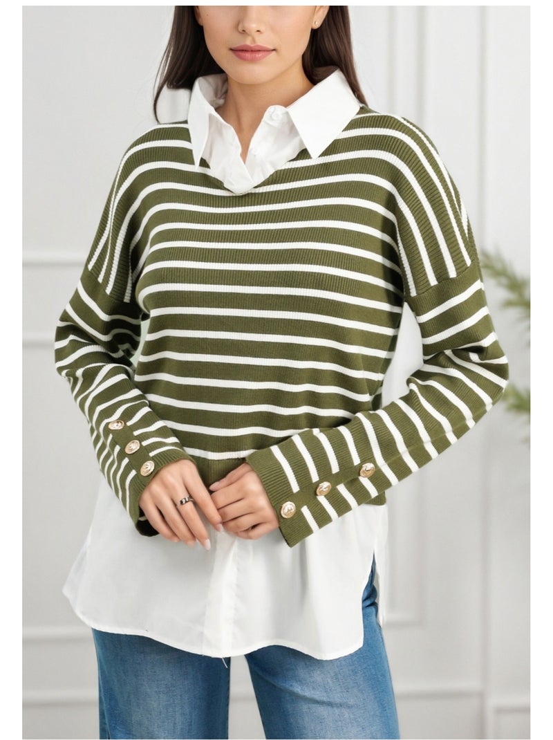 Camicia di Maglione Kebello Verde - Kiabi