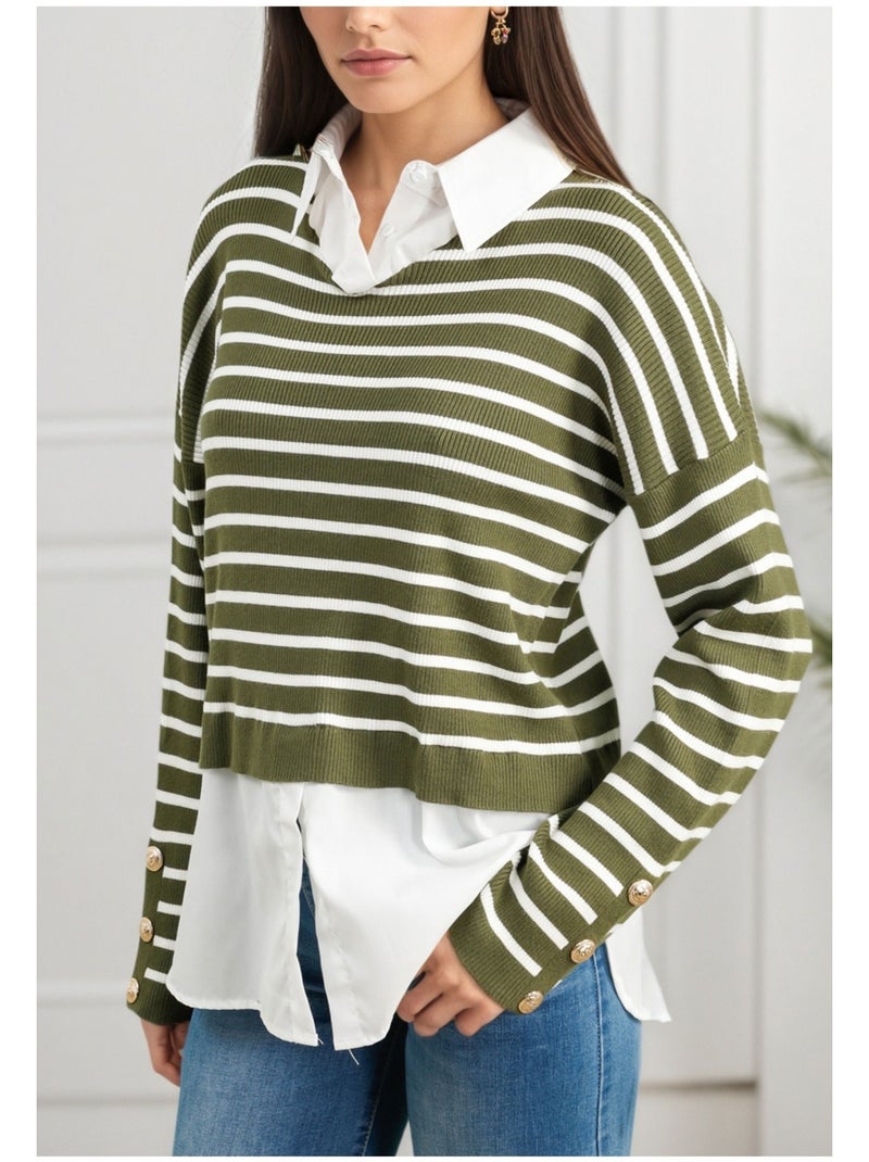 Camicia di Maglione Kebello Verde - Kiabi