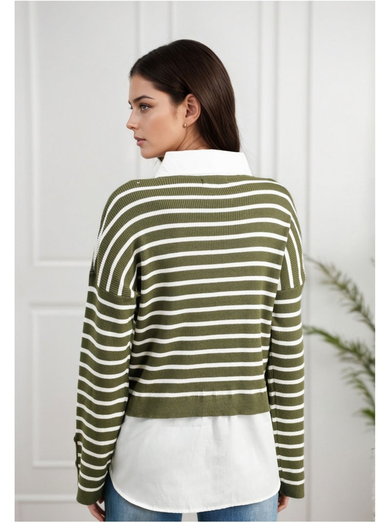 Camicia di Maglione Kebello Verde - Kiabi