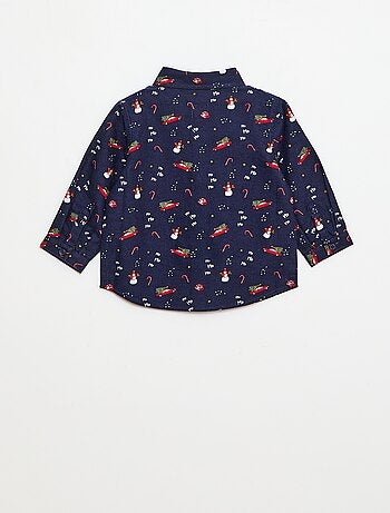Camicia di Natale all-over in cotone