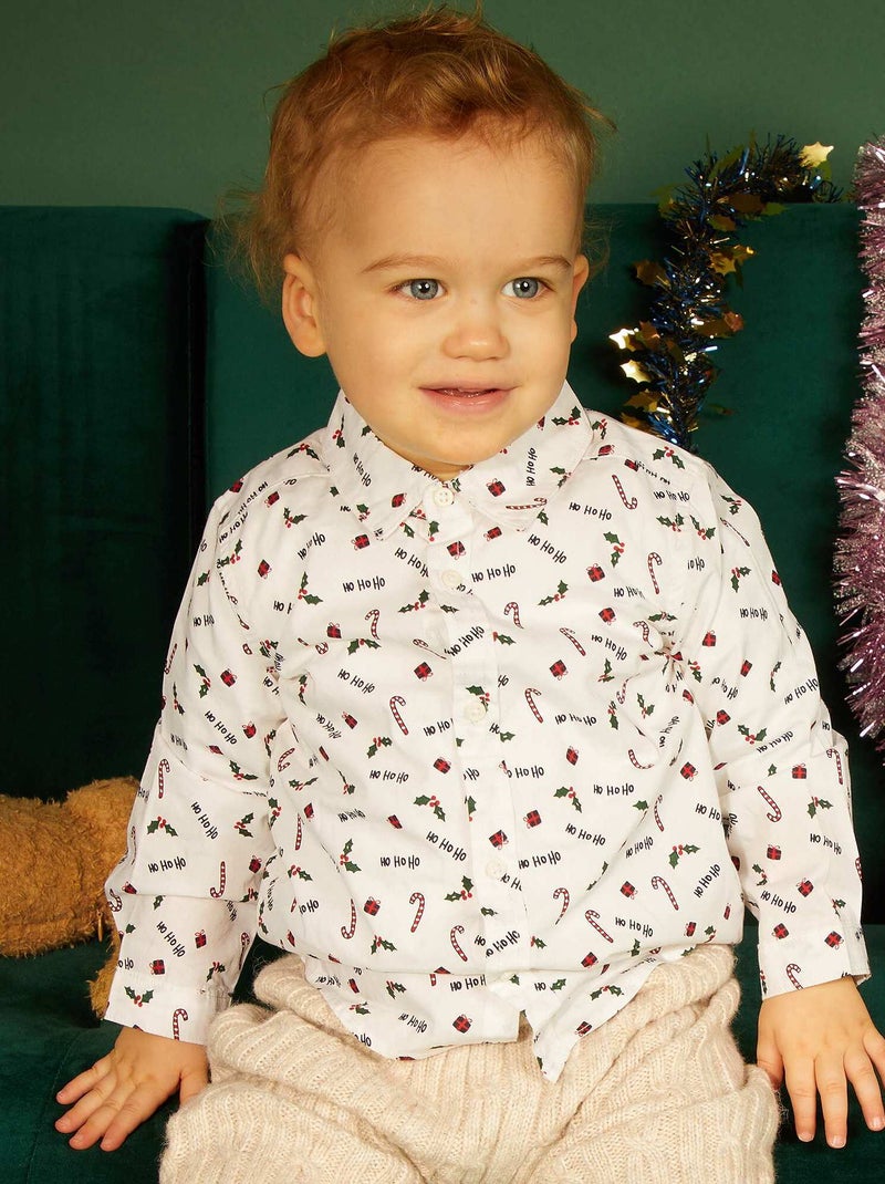 Camicia di Natale BIANCO - Kiabi