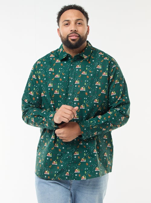 Camicia di Natale con fantasia - Kiabi