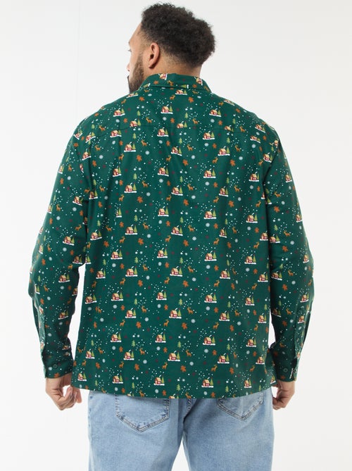 Camicia di Natale con fantasia - Kiabi