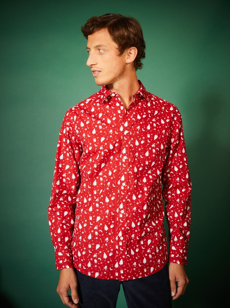 Camicia di Natale con motivi ROSSO - Kiabi