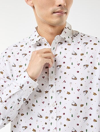 Camicia di Natale stampata