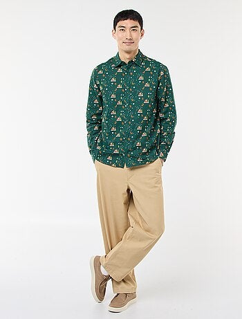 Camicia di Natale stampata