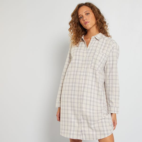 camicia notte flanella