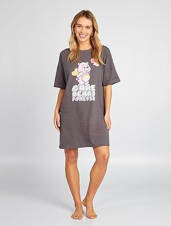 Camicia di notte in maglia jersey 'Bisounours'