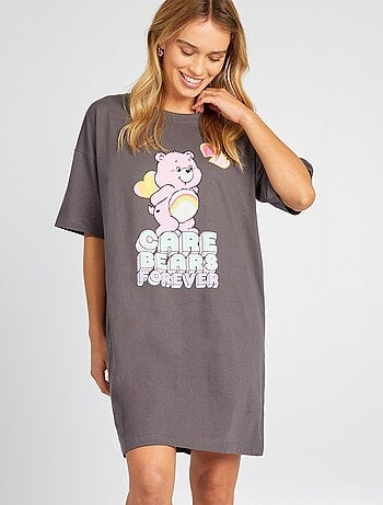 Camicia di notte in maglia jersey 'Bisounours'