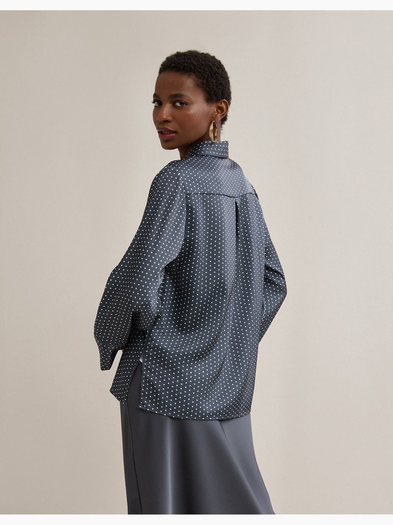 Camicia di raso, MO Fashion Grigio - Kiabi