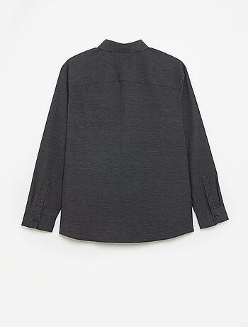 Camicia dobby a fantasia