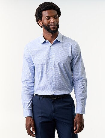 Camicia dobby fantasia