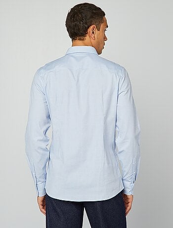 Camicia dobby taglio slim