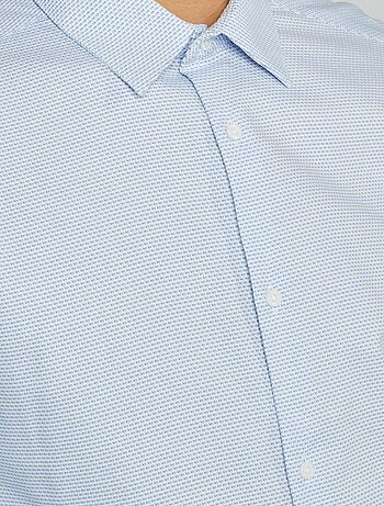 Camicia dobby taglio slim
