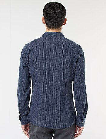 Camicia dobby taglio slim