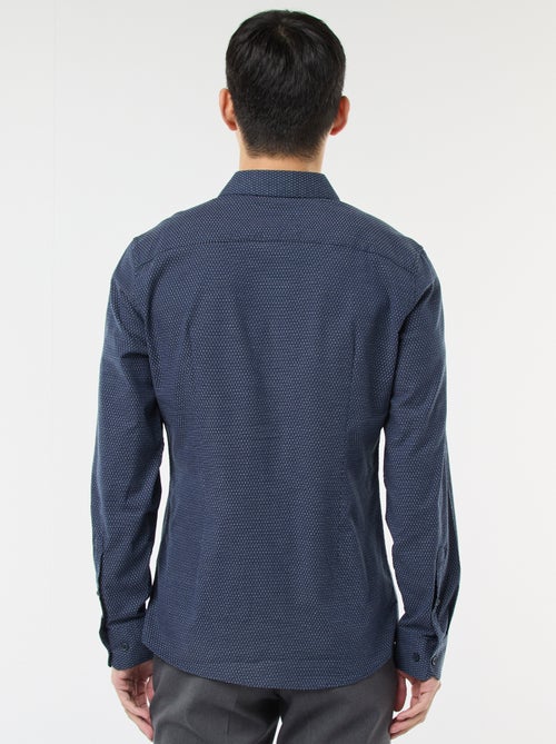 Camicia dobby taglio slim - Kiabi