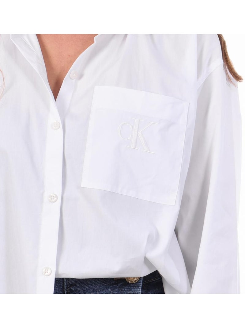 Camicia donna calvin klein jeans Bianco - Kiabi
