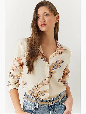 Camicia donna sagomata lucci