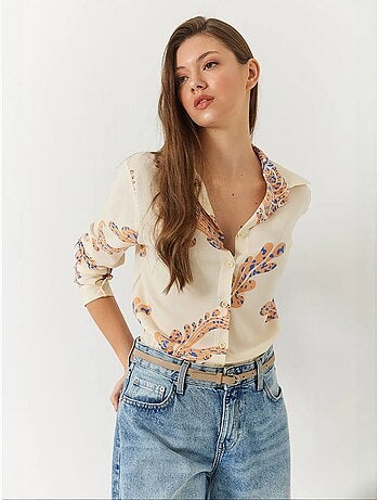 Camicia donna sagomata lucci
