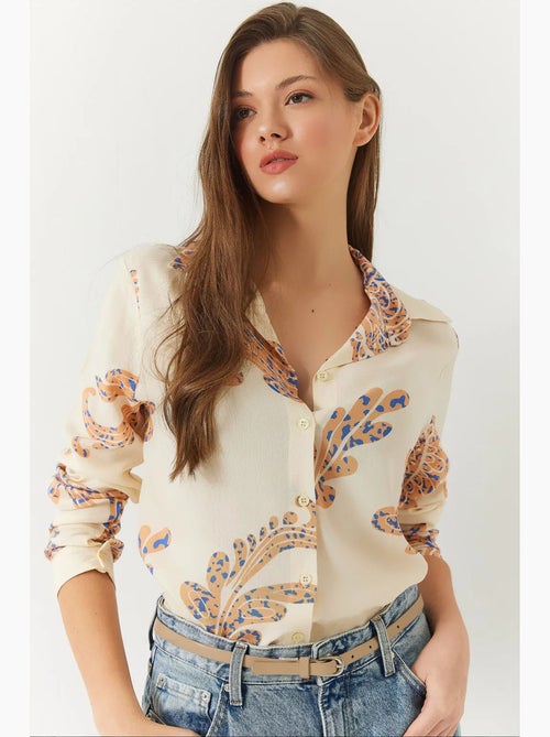 Camicia donna sagomata lucci - Kiabi Camicia donna sagomata lucci - Kiabi
