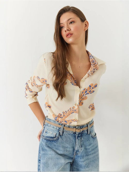 Camicia donna sagomata lucci - Kiabi Camicia donna sagomata lucci - Kiabi