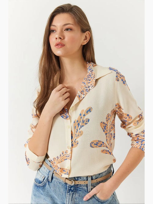 Camicia donna sagomata lucci - Kiabi Camicia donna sagomata lucci - Kiabi