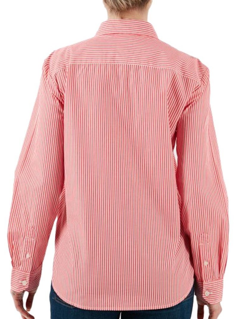 Camicia Donna Tommy Hilfiger a Righe Sottili Rosso - Kiabi