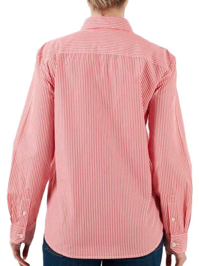 Camicia Donna Tommy Hilfiger a Righe Sottili Rosso - Kiabi