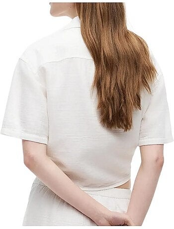 Camicia donna tommy hilfiger testurizzata