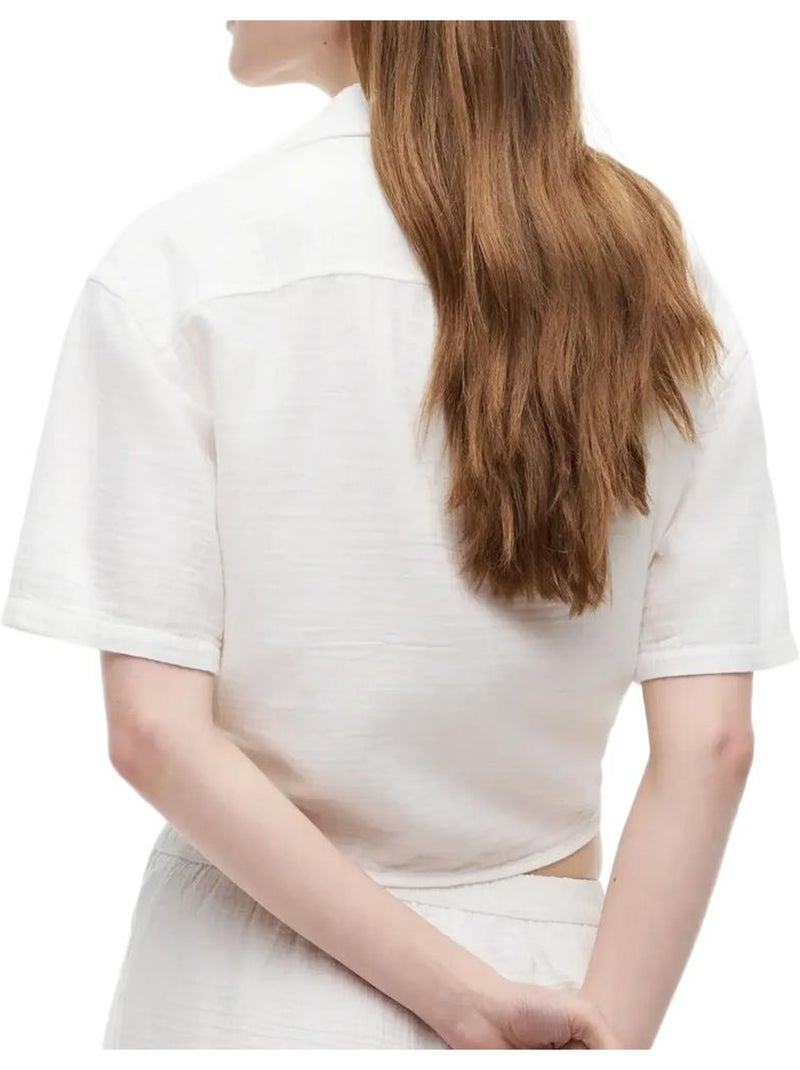 Camicia donna tommy hilfiger testurizzata Beige - Kiabi