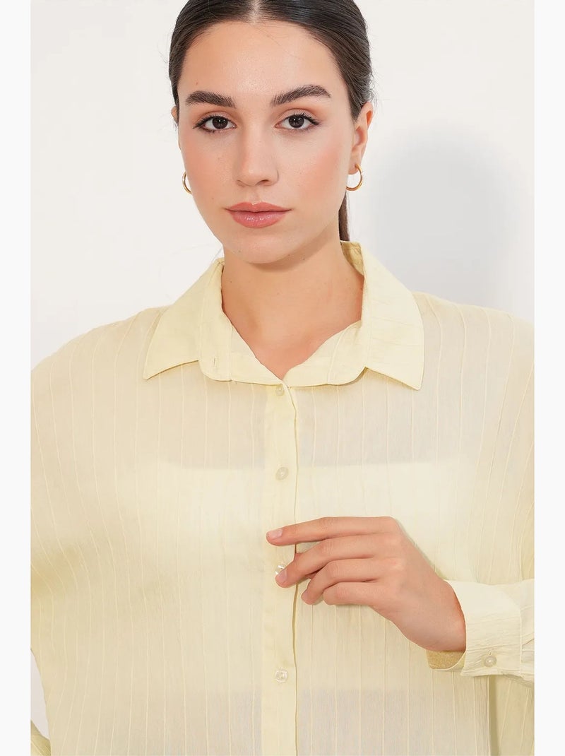 Camicia donna viscosa nylon bdart Giallo limone - Kiabi