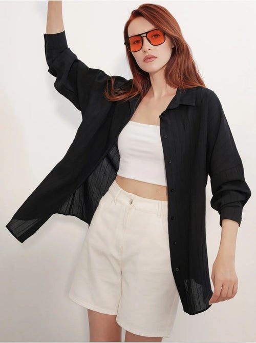 Camicia donna viscosa nylon bdart - Kiabi Camicia donna viscosa nylon bdart - Kiabi
