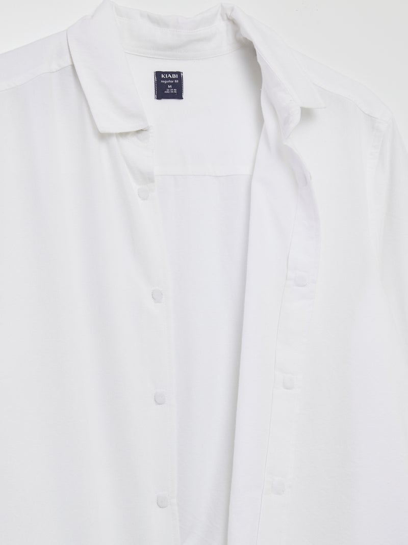 Camicia dritta - collezione facile da indossare bianco - Kiabi
