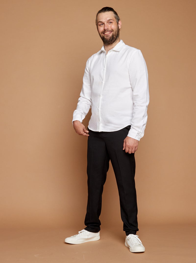 Camicia dritta - collezione facile da indossare bianco - Kiabi