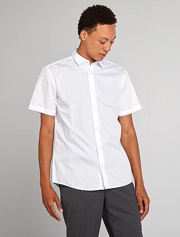 Camicia dritta a maniche corte