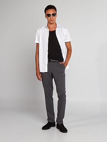 Camicia dritta a maniche corte