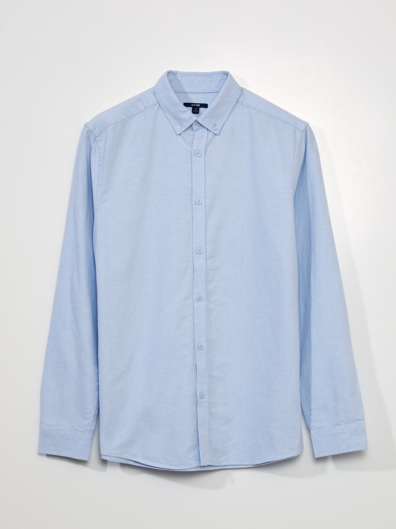 Gildan Camicia Ultra Cotone Maniche Lunghe: Camicetta Con Bottoni, 100% Cotone, Cuciture Doppie, Colletto Aperto