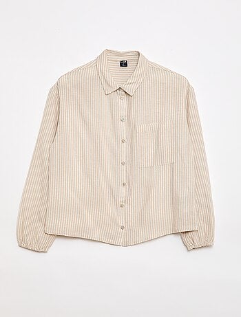 Camicia dritta a righe - Facile da indossare