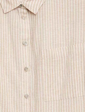 Camicia dritta a righe - Facile da indossare