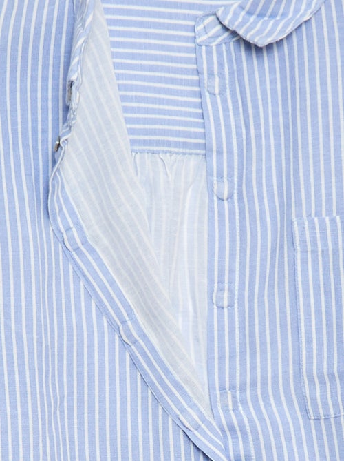 Camicia dritta a righe - Facile da indossare - Kiabi