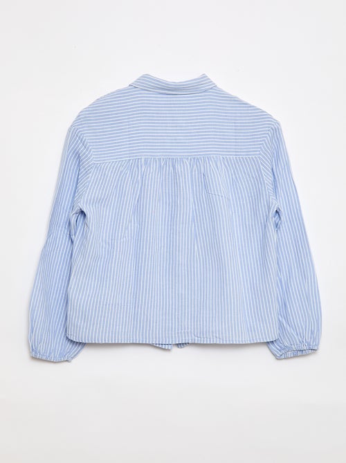 Camicia dritta a righe - Facile da indossare - Kiabi