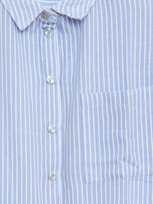 Camicia dritta a righe - Facile da indossare - Kiabi